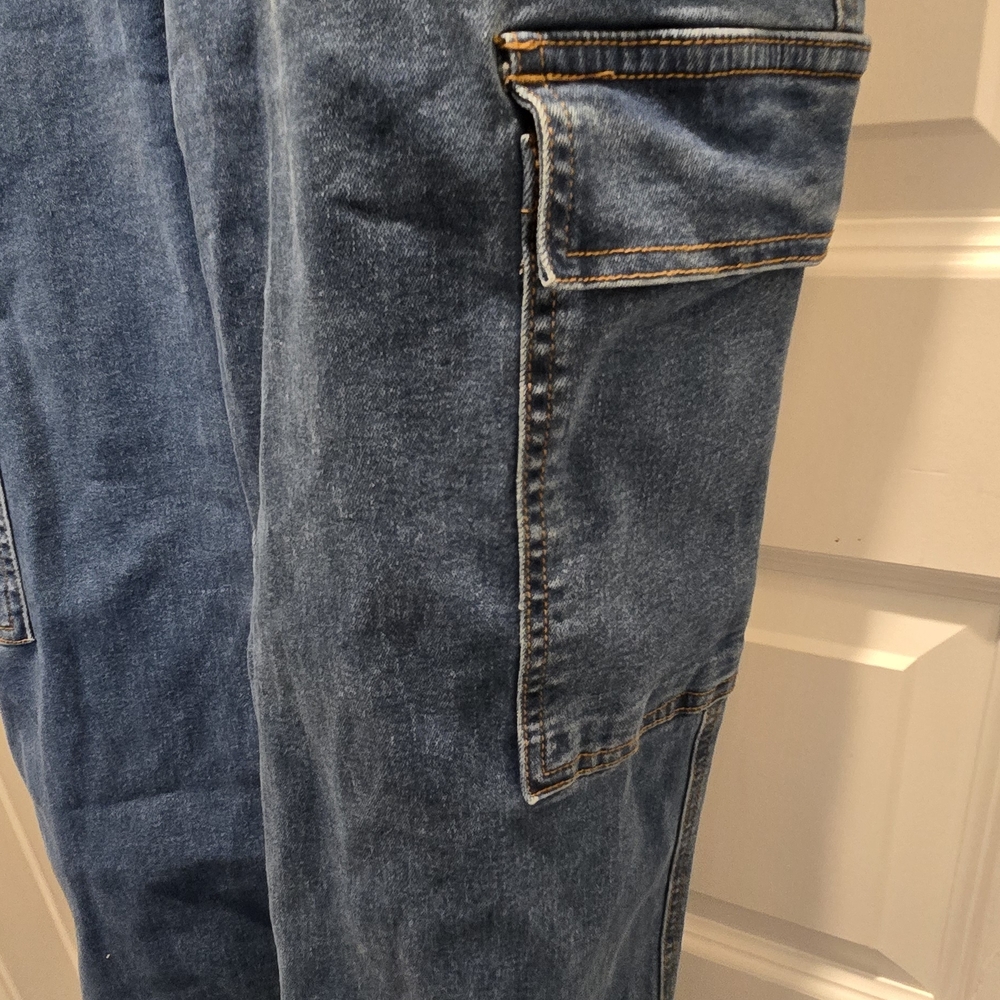 Women's Blue Denim Overalls - Picture 5 of 12